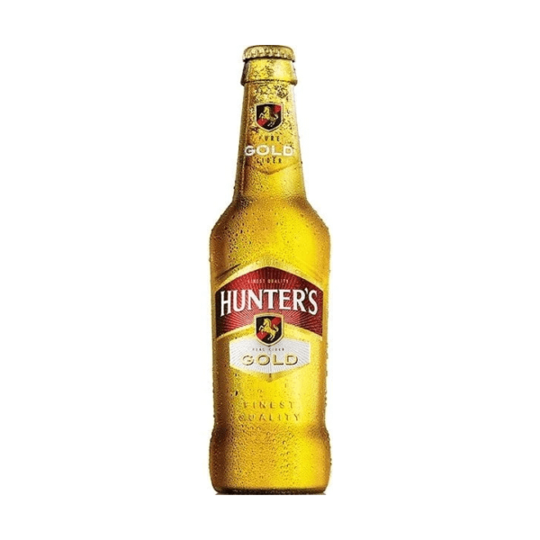 Hunters gold in a 330ml bottle