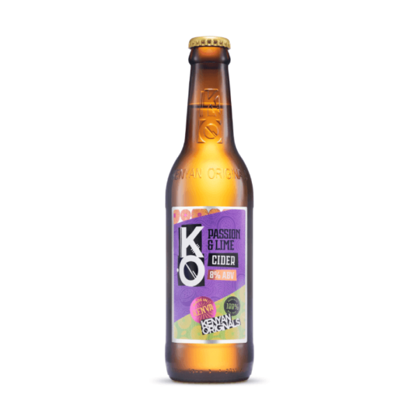 330ml Bottle of KO Passion and Lime Cider